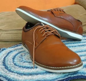 Men's Tan Bata Lace up Sneakers