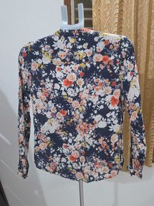 Floral Print Button-Up Shirt