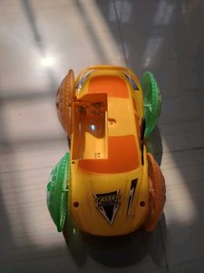 Combo of Yellow Stunt Toy Jeep + Car