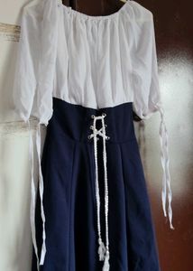 Chic Off-Shoulder Lace-Up Gown