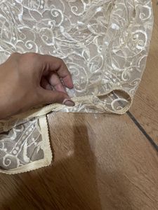Elegant White Lace gothic dress