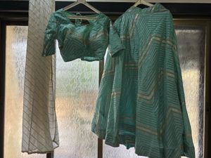Teal Lehenga Choli Set