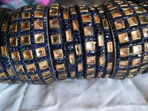 Hydrabadi Chuda Navy Blue