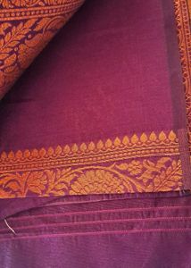 💜Purple Brocade Saree🤩