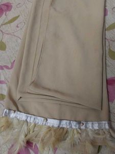 Fethered Nude Georgette Hijab