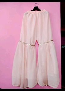 Embroidered Baby pink Suit Sharara set