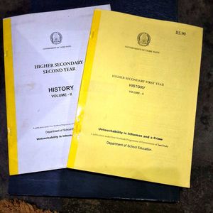 Higher Secondary History Textbooks (Vol I &amp; II)