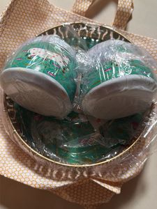 dry fruit tray with jar