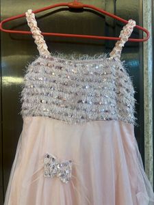 Stunning Pink Sequin Party Gown for girl