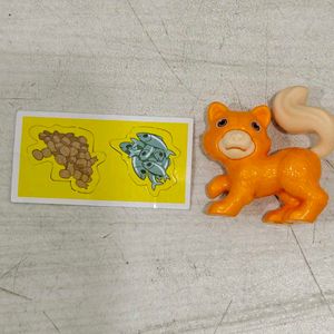 Kinder Joy Orange Cat Toy 🧡