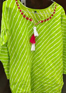 Striped Green Kurta