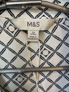 M&amp;S Chic Printed Midi Dress