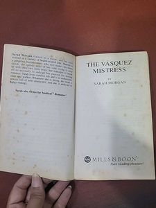 The Vasquez Mistress by Sarah Morgan
