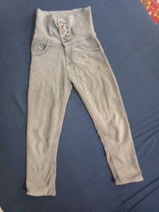 High Waisted Button Fly Jeans