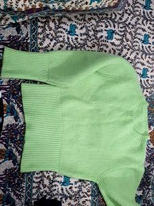 Lime Green Knit Sweater