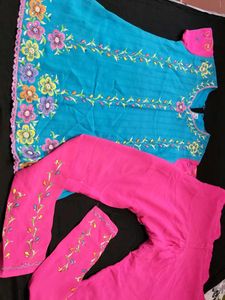 Vibrant Hand-Painted Kurta Set