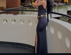 Elegant Black Maxi Dress with Slit