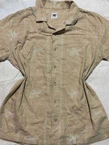 Y&F Embroidered Button-Up Shirt