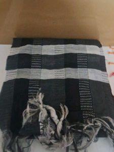 Black and White Checked Dupatta