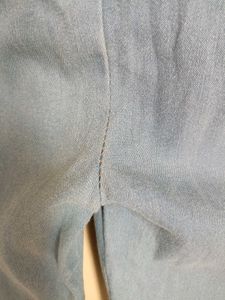 Light Wash Denim Bell Bottom Pants