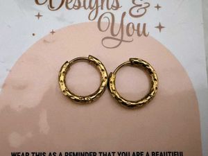 4 pairs Multi-Style Gold Tone Earring Set