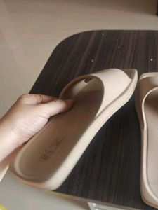 Stylish Beige Slides - Size 39