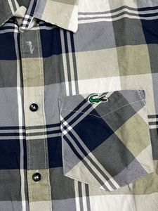 Men's Lacoste Plaid Button-Up Shirt