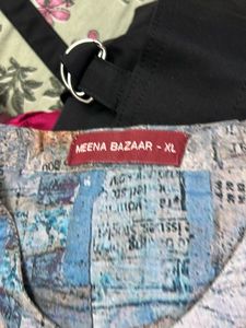 Unique Newspaper Print Button-Up Shirt