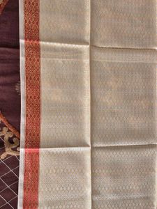 Peach coloured Cotton Dupatta