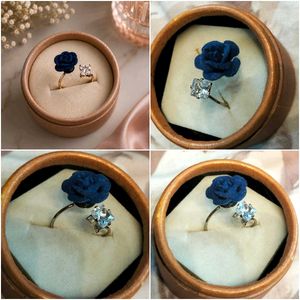 Elegant Rose &amp; Diamond Ring