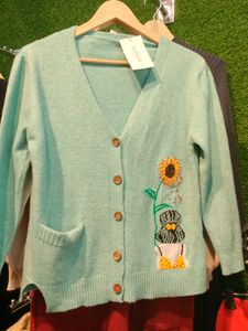 Indigo Sweater Cardigan For Women Stylish