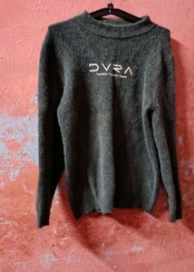 women charcoal grey sweater