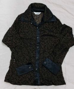 Printed Button Down Shirt