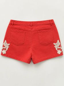 Lace Trim Stylish Shorts