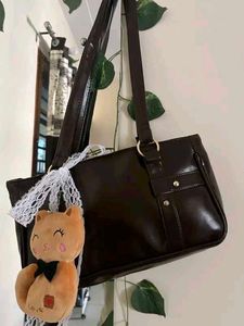 Stylish Tote Bag with Lace Accent