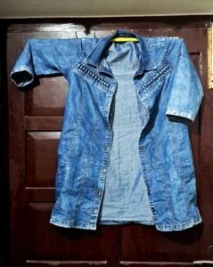 Stylish Denim Shirt Dress