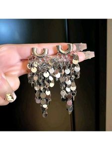 Shiny Sequin Dangle Earrings