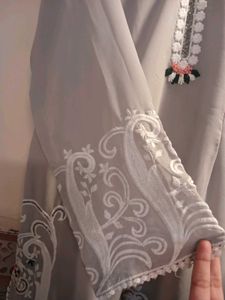 Elegant Grey Embroidered Co ord set