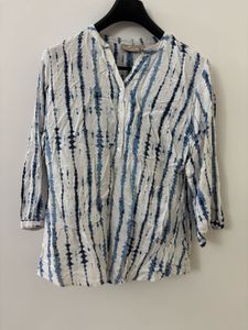 Stylish Tie-Dye Print Tunic Top