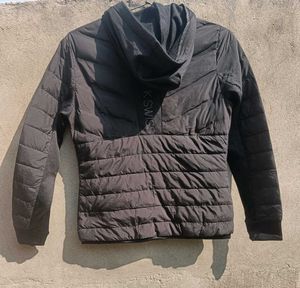 K-SWIESS Black Puffer Jacket with Hood OG