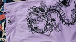 Dragon Print Tshirt For Women