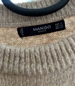 Mango Cozy Striped Knit Sweater