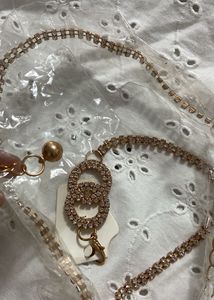 Rhinestone Chain Belt