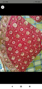 🔴red color wedding lehnga