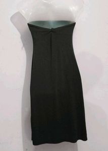 Sleek Black Strapless Maxi Dress