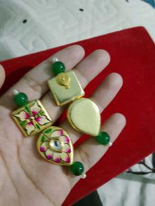 Handpainted Floral Earrings