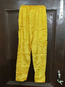 Yellow Mirror Work Kurta