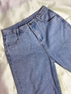 High Waisted Light Denim Jeans