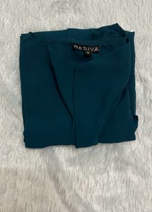 Besiva Green Ruffle Top( Women's)