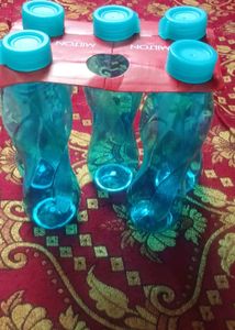 Set of 5 Milton Water Bottles 1000 ml